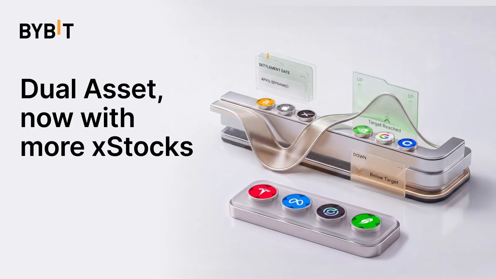 Bybit Dual Asset Integrates Four New xStocks, Expanding Use Cases for Tokenized Equities on Bybit