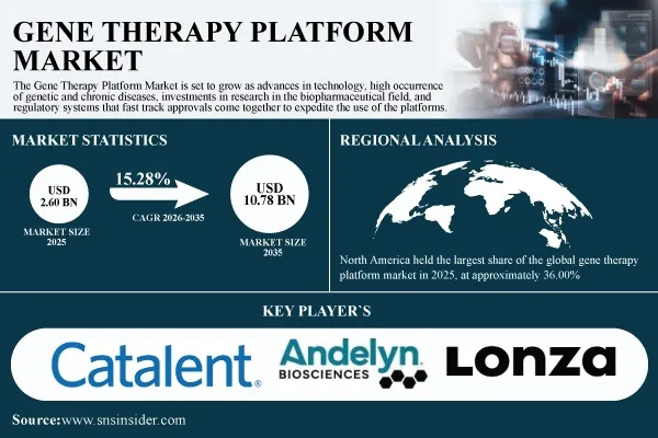 Gene Therapy Platform Market Expands from USD 2.60 Billion to USD 10.78 Billion by 2035 – SNS Insider