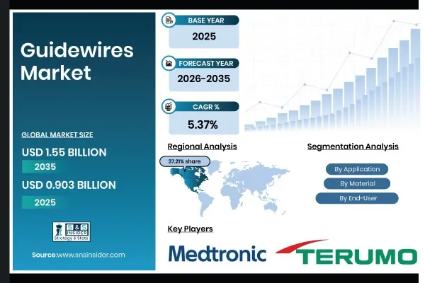 Global Guidewires Market to Grow at 5.37% CAGR, Reaching USD 1.55 Billion by 2035 – SNS Insider