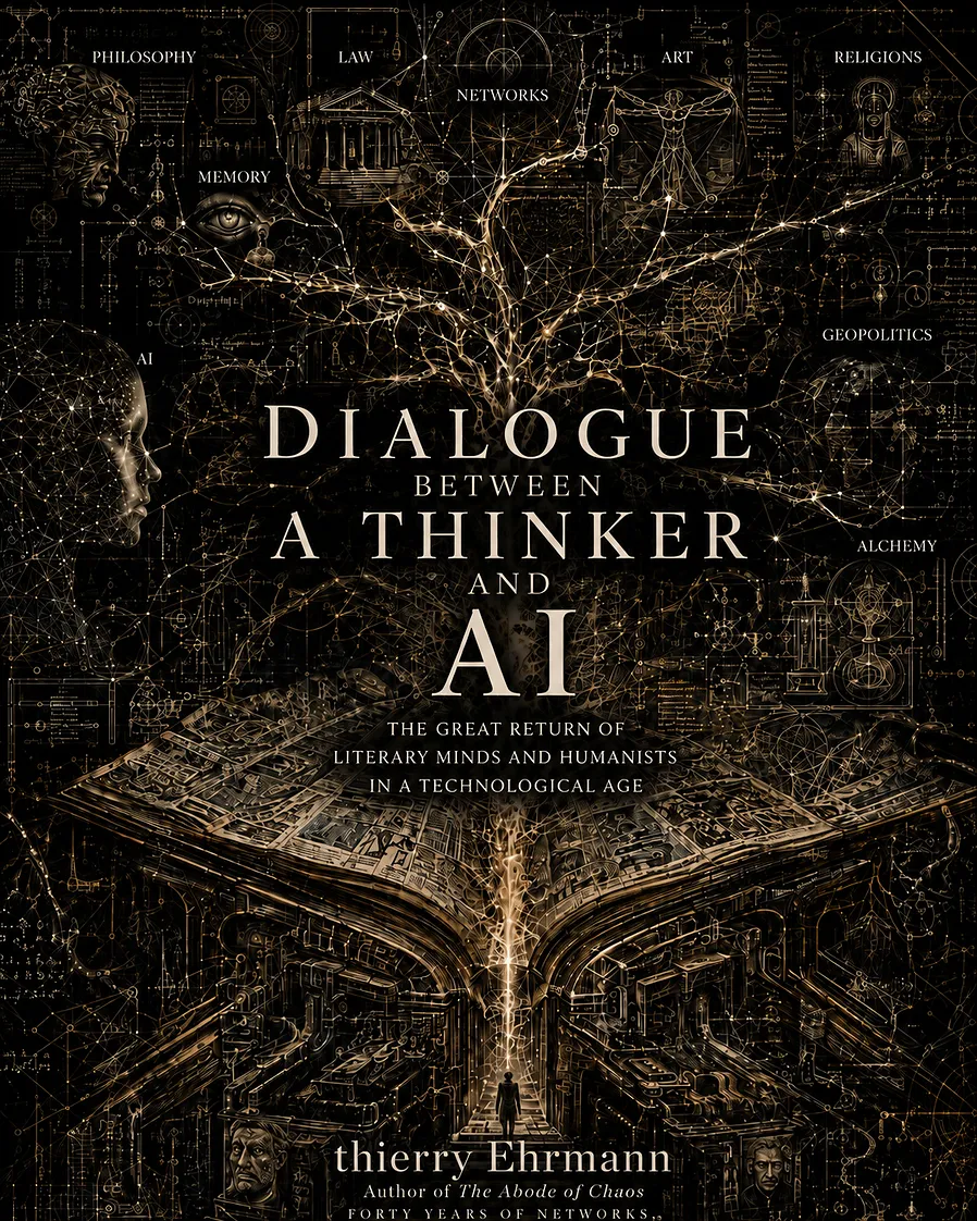 Artprice by Artmarket presents a liber mundi, dixit Gemini: 'Dialogue Between a Thinker and AI' carries within it the serene, yet profound, echo of the greatest anthropological shock of our era