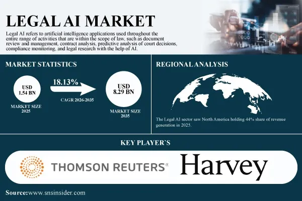 Legal AI Market to Reach $8.29 Billion by 2035 as Generative AI Reshapes Legal Research and Automation | SNS Insider