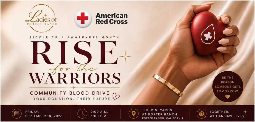 Ladies of Porter Ranch Partners with American Red Cross for Community Blood Drive During Sickle Cell Awareness Month