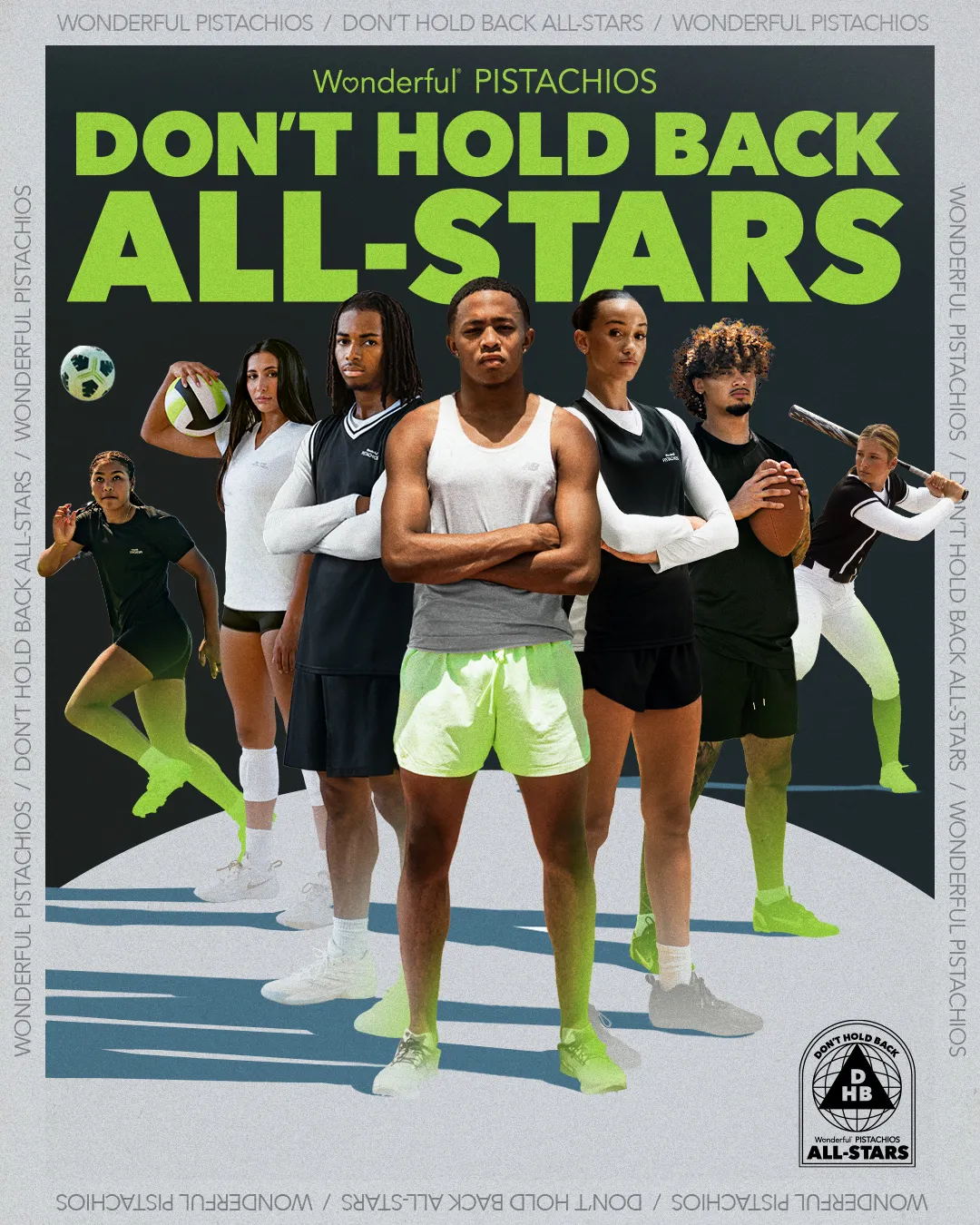 Wonderful Pistachios Signs Seven College Sports Stars to Its First-Ever NIL Roster, The “Don’t Hold Back All-Stars”