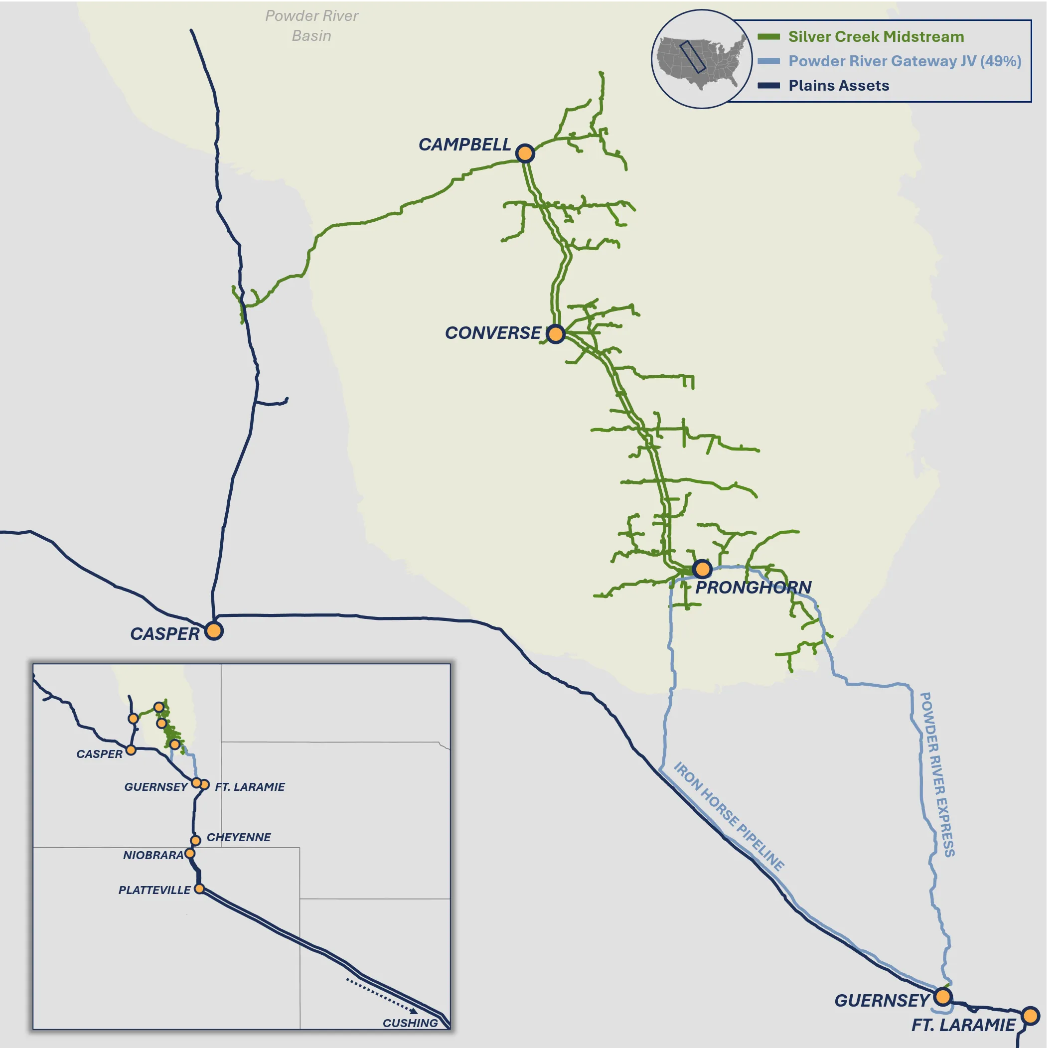 Plains to Acquire Powder River Basin Assets from Silver Creek Midstream