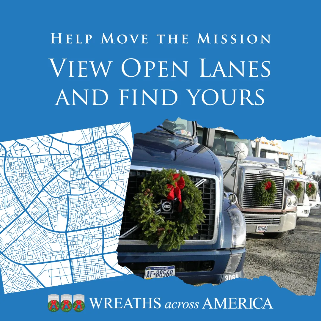 Wreaths Across America Seeking Carriers and Professional Drivers to Help Move the Mission This December