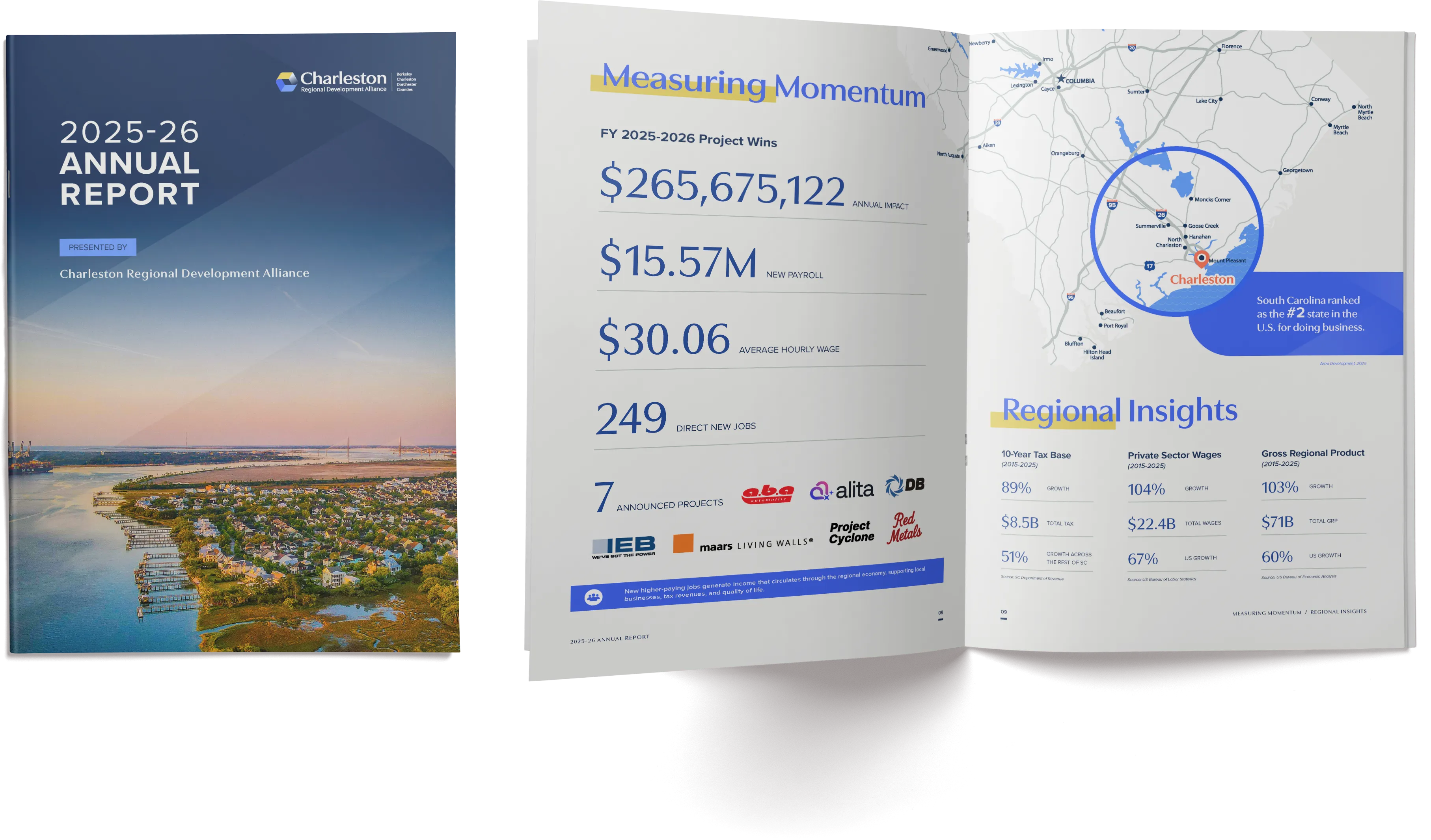 Inspire Agency Launches Inspire Growth Vertical and Brings Charleston Regional Development Alliance’s 2025–26 Economic Stories and Statistics to Life