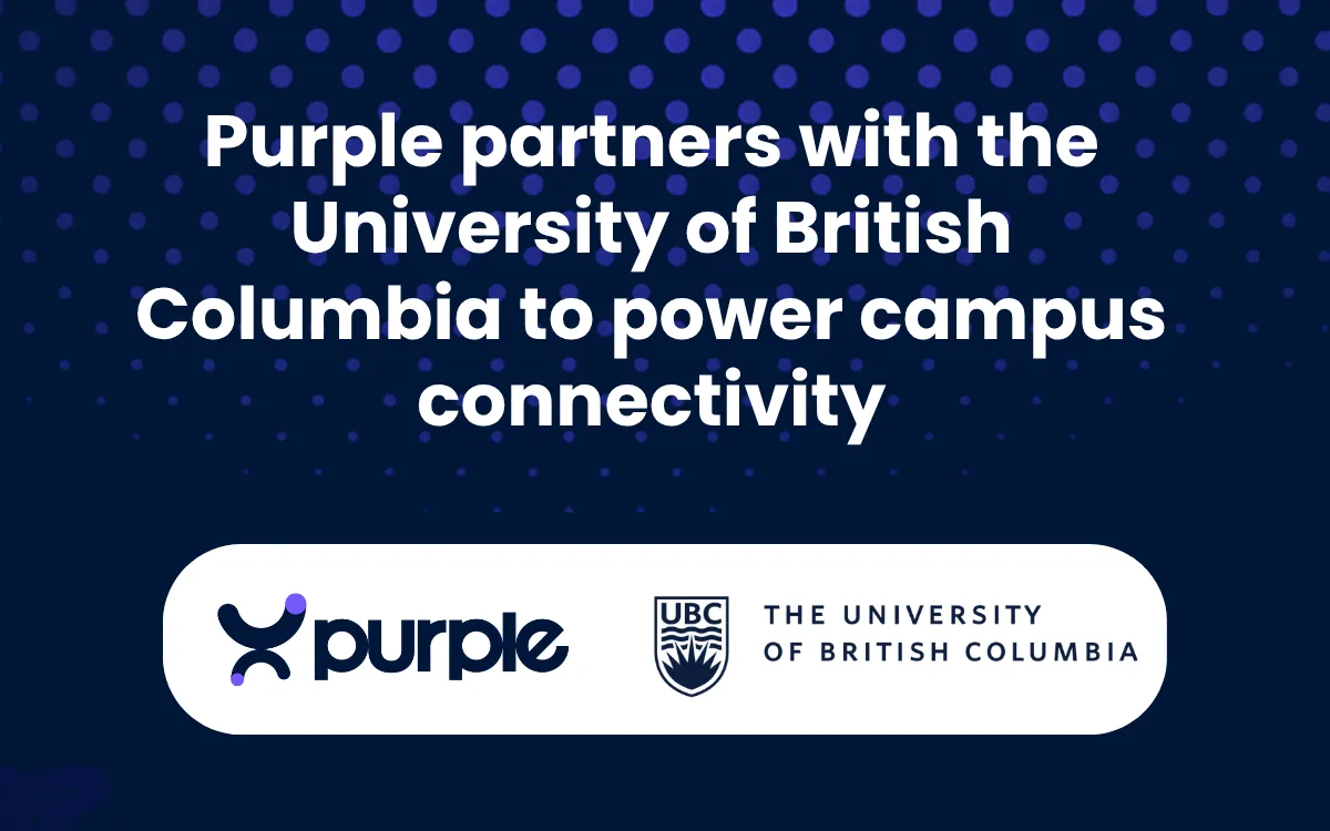 Purple partners with the University of British Columbia to power campus connectivity