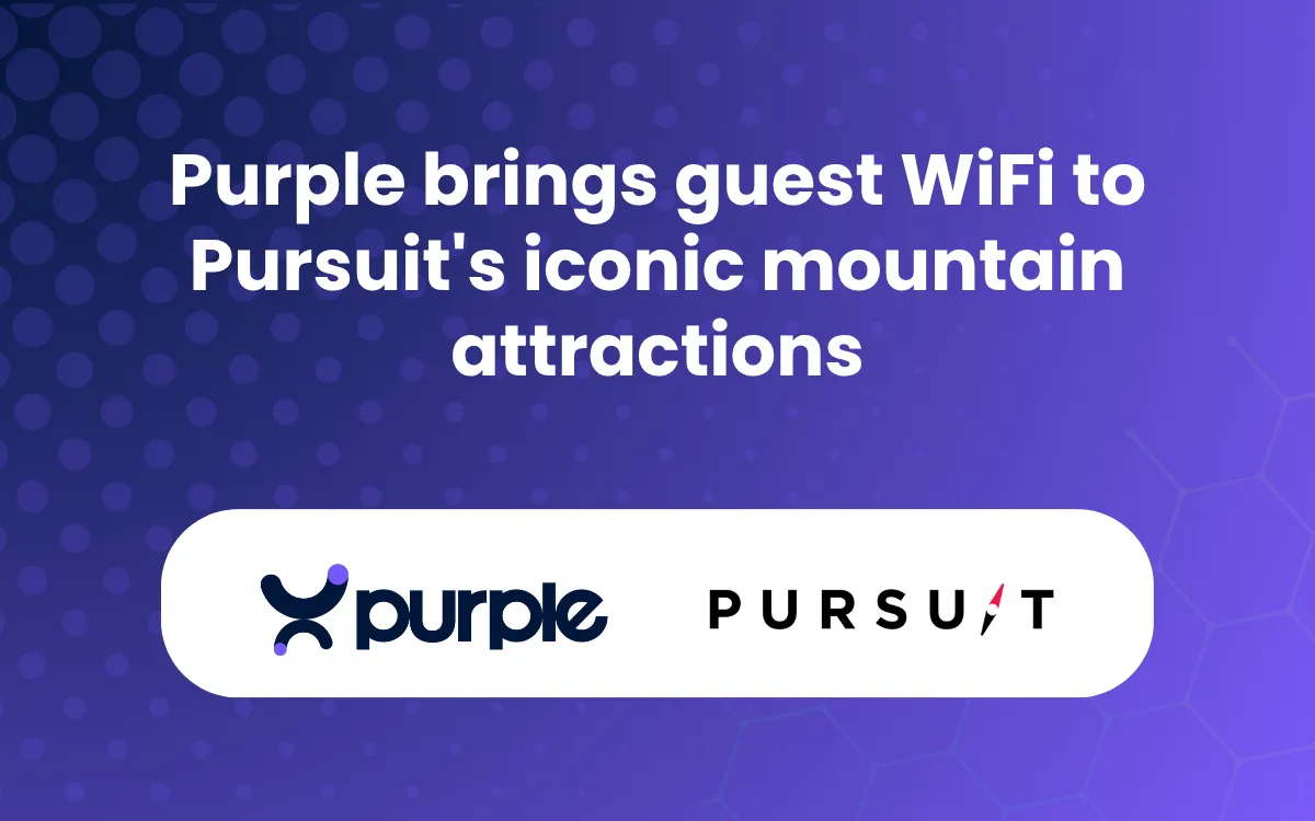Purple brings guest WiFi to Pursuit's iconic mountain attractions