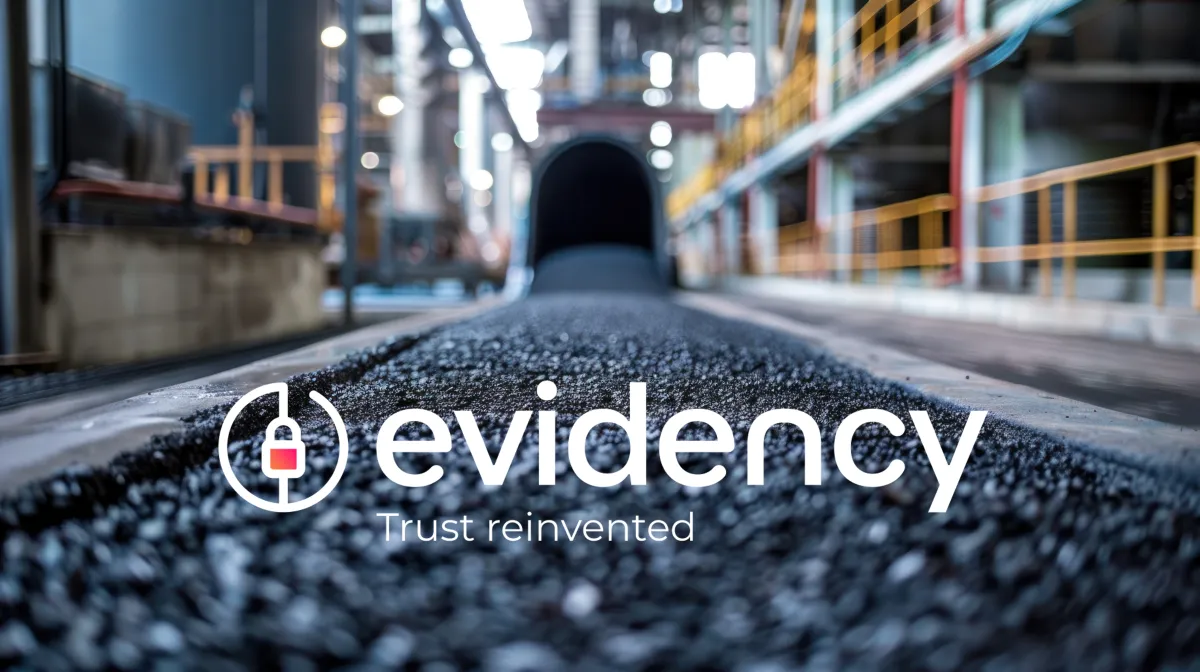 Less paper, more trust: Evidency secures the certification of asphalt delivery tickets