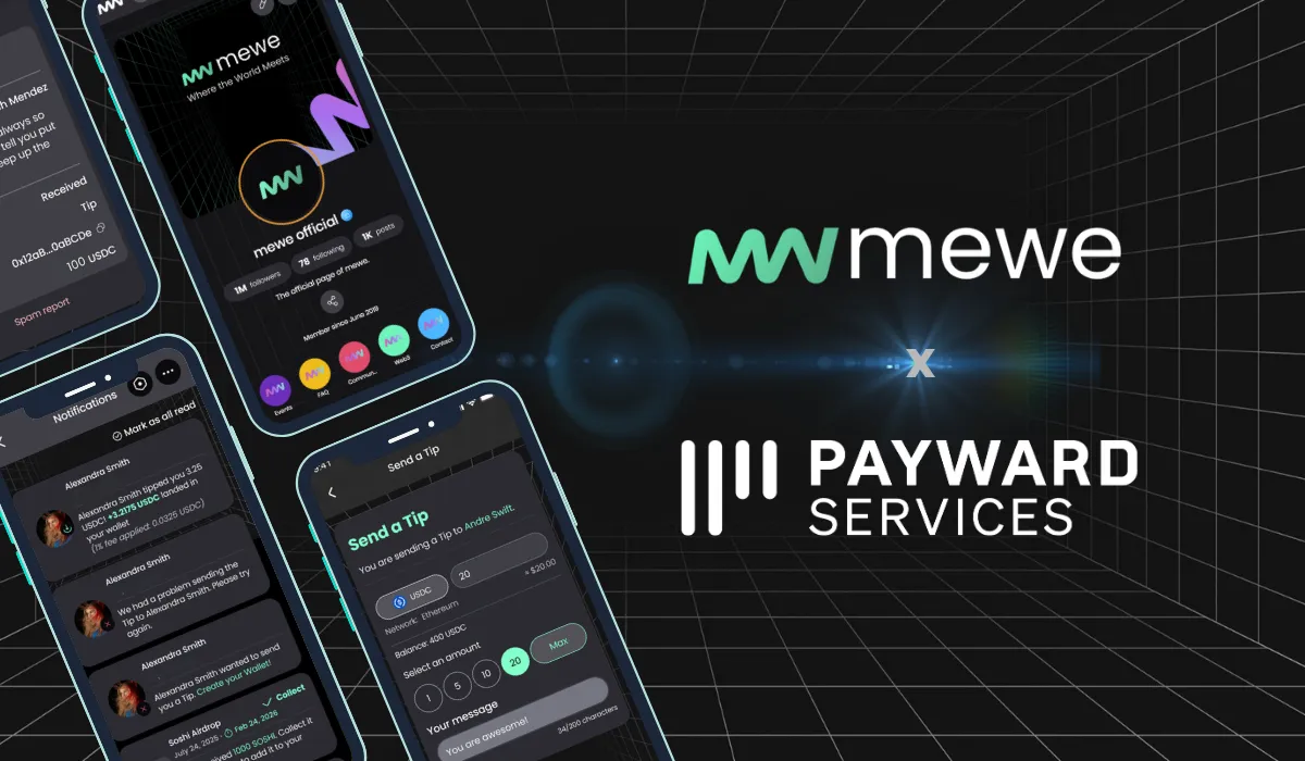 mewe Joins Forces with Payward Services; a major shift in the paradigm of Social Commerce