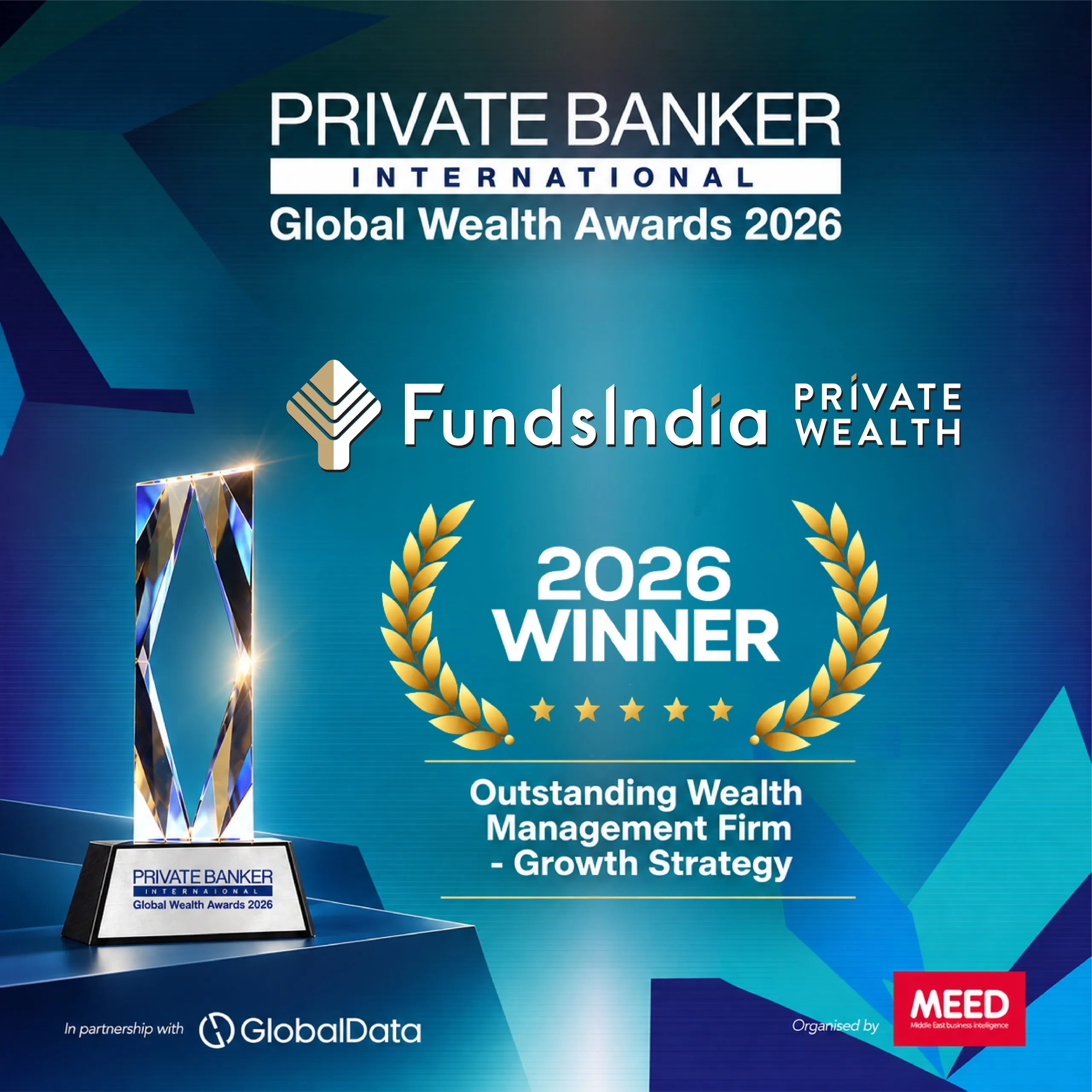 FundsIndia Private Wealth triumphs at the 36th Annual Private Banker International Global Wealth Awards 2026