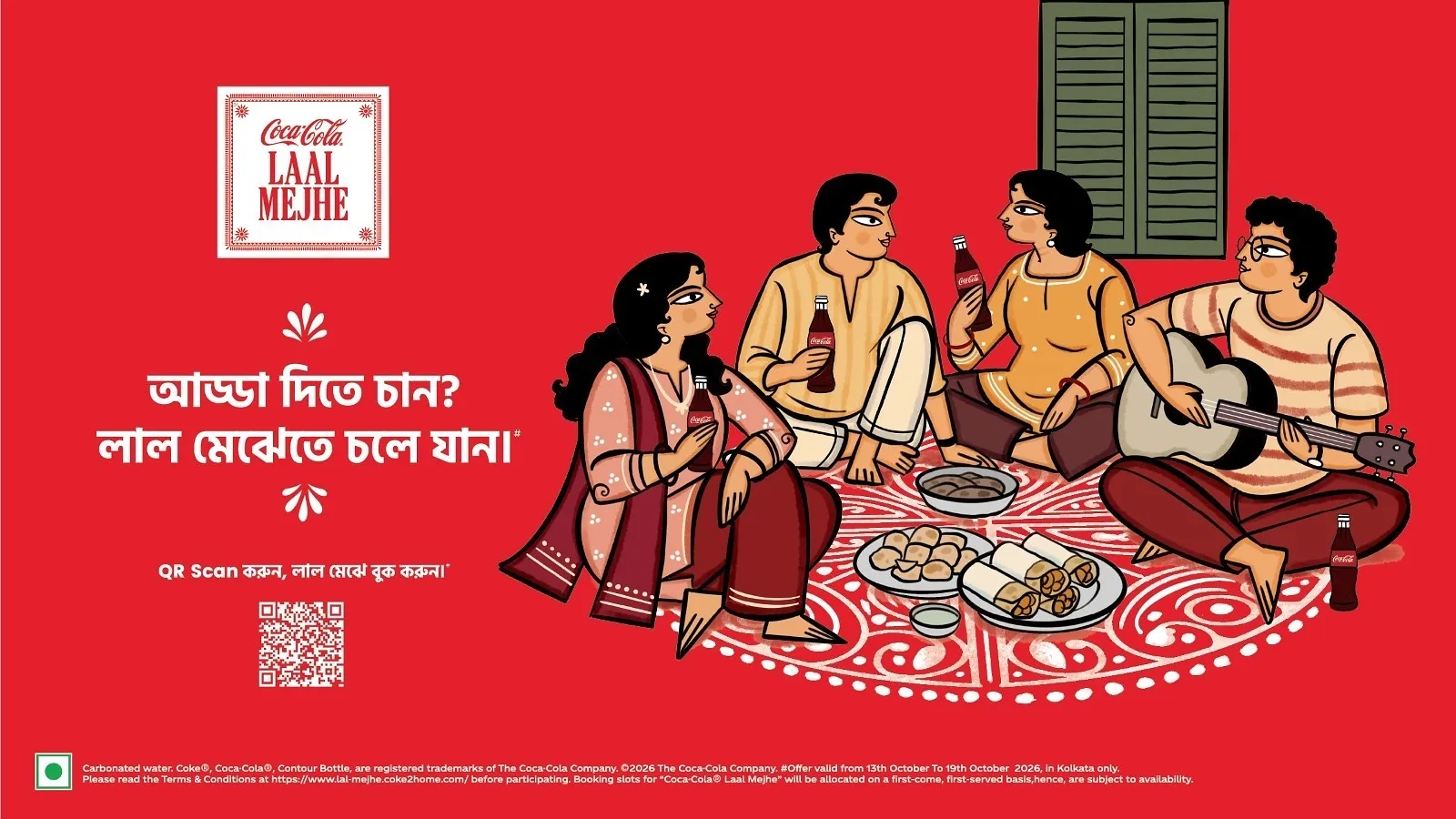 Coca-Cola celebrates Kolkata's beloved Adda Tradition by bringing back the 'Laal Mejhe' this Durga Puja