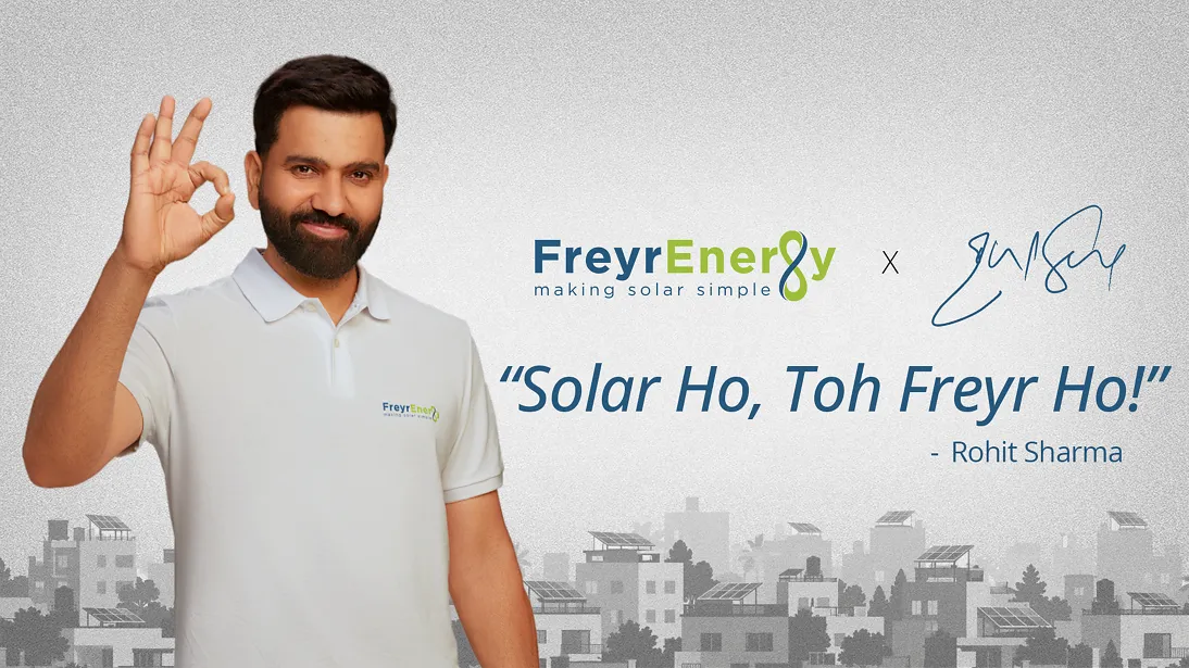 Rohit Sharma Joins Freyr Energy as its First Brand Ambassador; Launches 'Solar Ho, Toh Freyr Ho!' Campaign