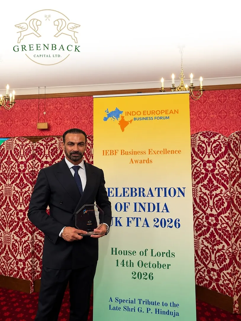Amardeep Sharma Honoured for Banking Excellence at London's House of Lords