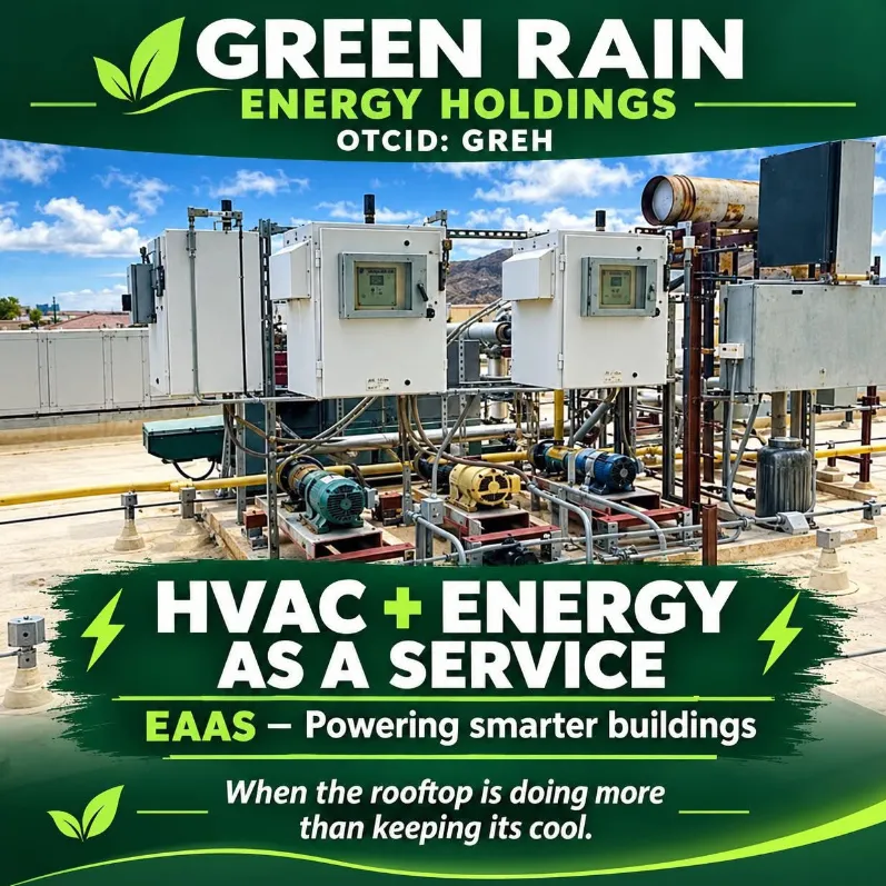 Green Rain Energy Holdings Highlights Commercial Energy Opportunities Through Channel Partnership With MES Mechanical Energy Solutions