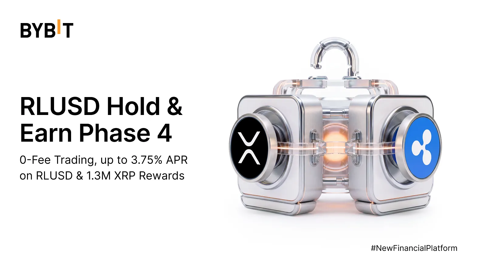Bybit Renews RLUSD Hold & Earn Phase 4 with 1.3 Million XRP Rewards and Zero Fee