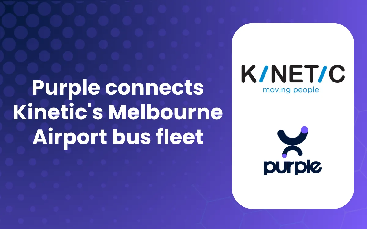 Purple connects Kinetic's Melbourne Airport bus fleet