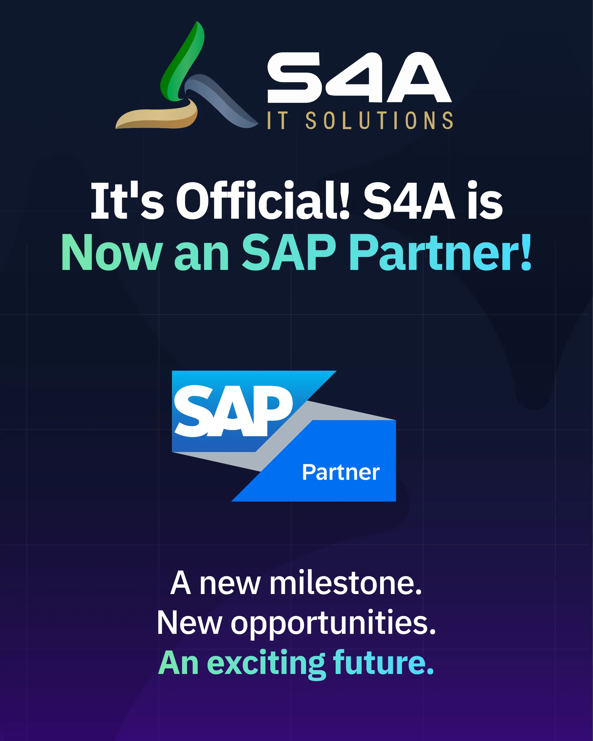 Building on SAP Expertise: S4A Achieves SAP Partner Status
